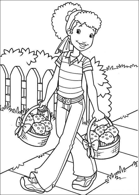 Plansa de colorat cu Holly Hobbie 15 7